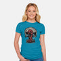 Web Swing And Punishment-Womens-Fitted-Tee-glitchygorilla