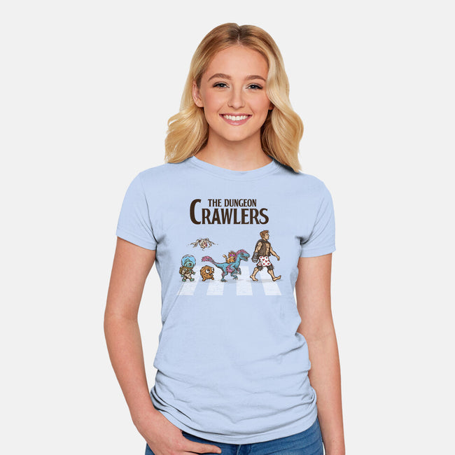 The Dungeon Crawlers-Womens-Fitted-Tee-kg07