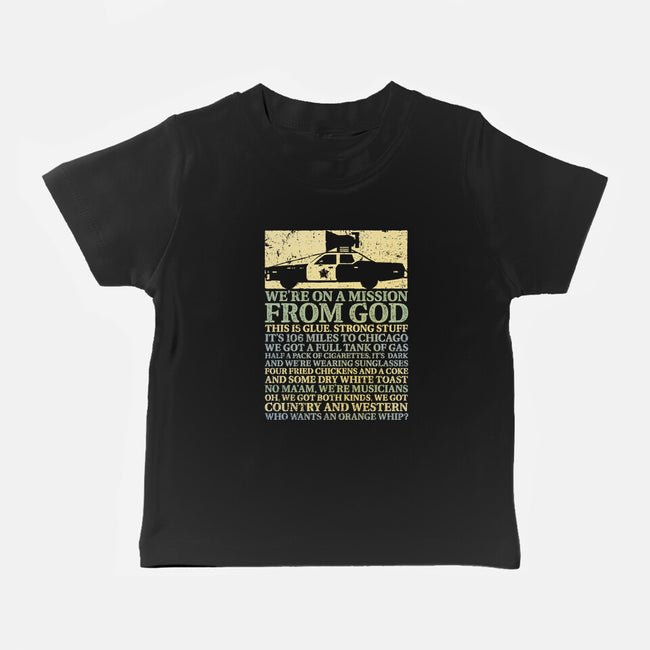 We're On A Mission From God-Baby-Basic-Tee-kg07