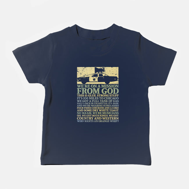 We're On A Mission From God-Baby-Basic-Tee-kg07