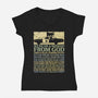 We're On A Mission From God-Womens-V-Neck-Tee-kg07