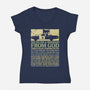 We're On A Mission From God-Womens-V-Neck-Tee-kg07