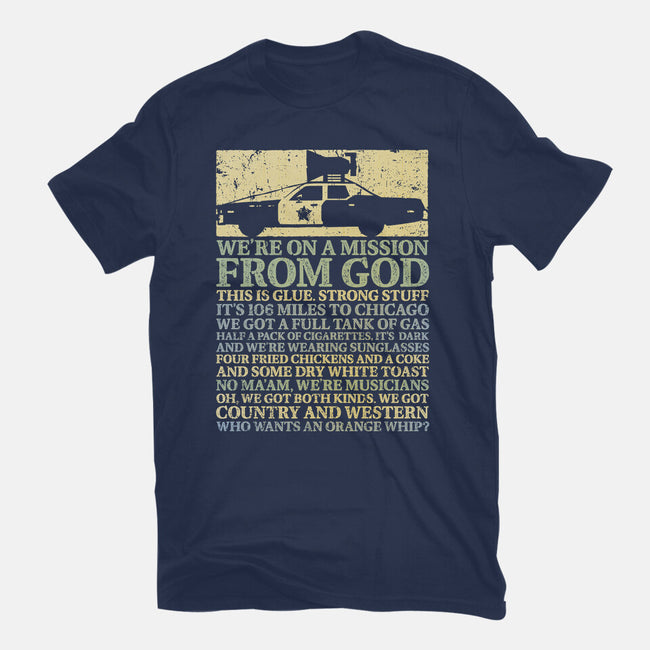We're On A Mission From God-Mens-Basic-Tee-kg07