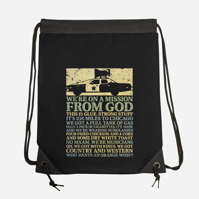 We're On A Mission From God-None-Drawstring-Bag-kg07