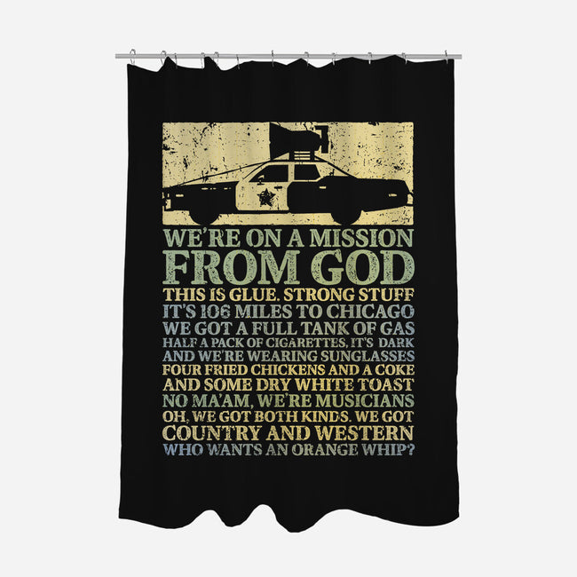 We're On A Mission From God-None-Polyester-Shower Curtain-kg07