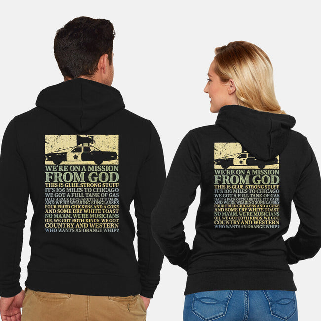 We're On A Mission From God-Unisex-Zip-Up-Sweatshirt-kg07