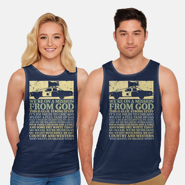 We're On A Mission From God-Unisex-Basic-Tank-kg07