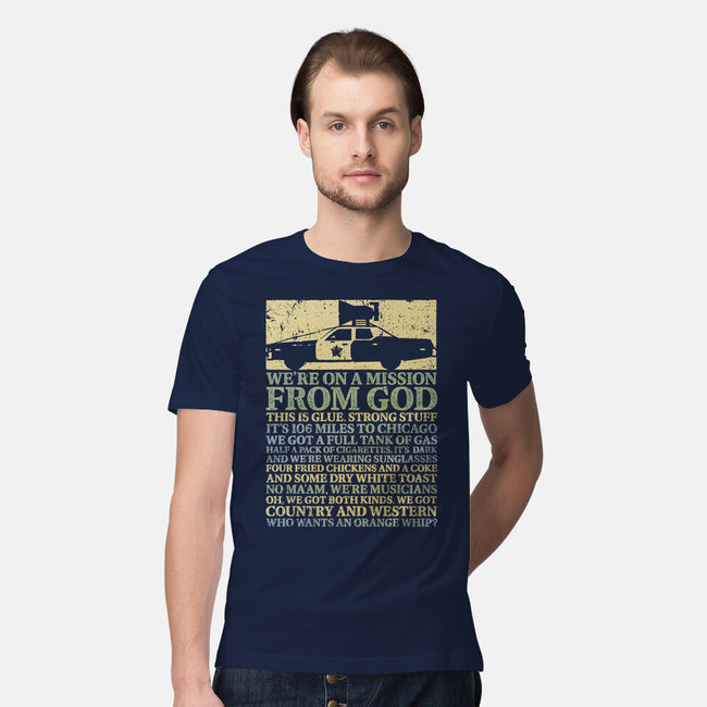 We're On A Mission From God-Mens-Premium-Tee-kg07