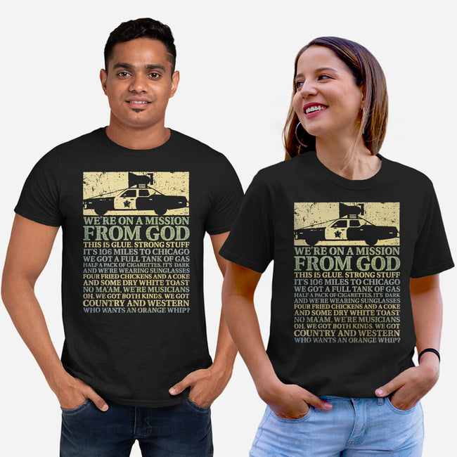 We're On A Mission From God-Unisex-Basic-Tee-kg07