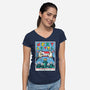 Next Level Retro-Womens-V-Neck-Tee-krisren28