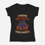 Halloween Over People-Womens-V-Neck-Tee-koalastudio