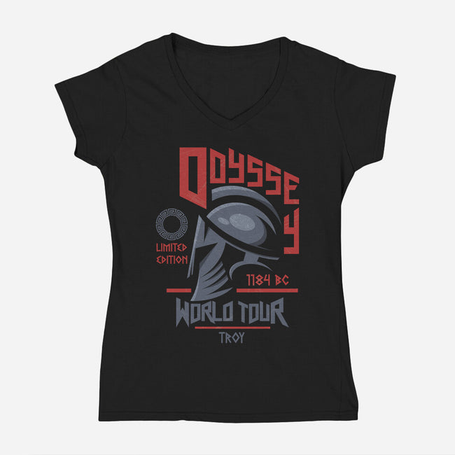 Odyssey World Tour-Womens-V-Neck-Tee-jrberger