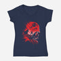 The Mask Of The Father-Womens-V-Neck-Tee-zascanauta
