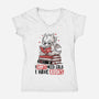 I Don't Need Gold I Have Books-Womens-V-Neck-Tee-koalastudio