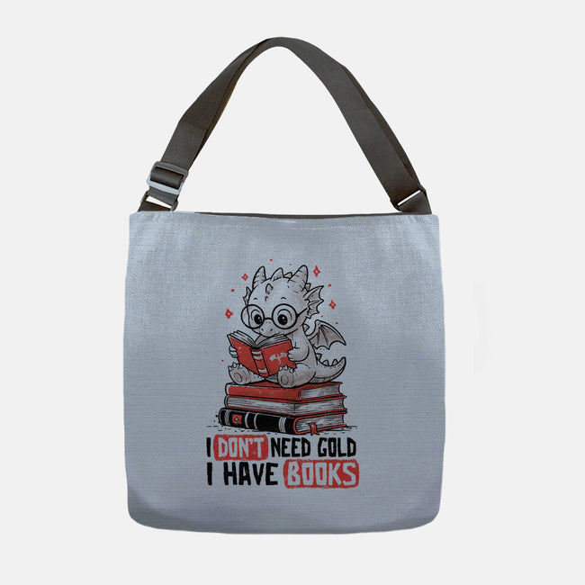 I Don't Need Gold I Have Books-None-Adjustable Tote-Bag-koalastudio