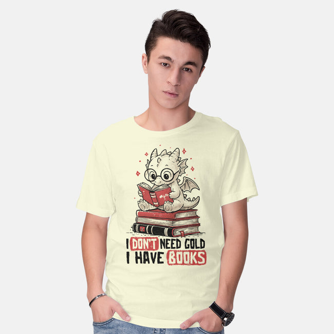 I Don't Need Gold I Have Books-Mens-Basic-Tee-koalastudio