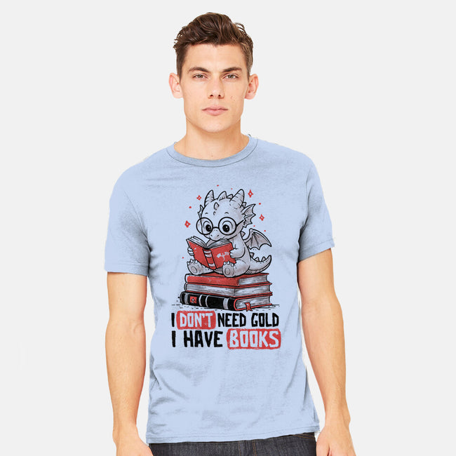 I Don't Need Gold I Have Books-Mens-Heavyweight-Tee-koalastudio