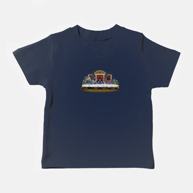 The Last Villain Supper-Baby-Basic-Tee-Skullpy
