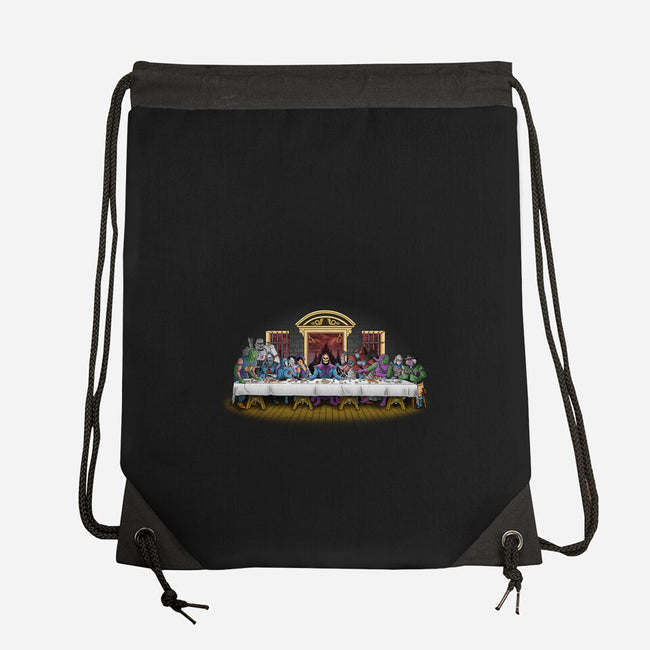 The Last Villain Supper-None-Drawstring-Bag-Skullpy