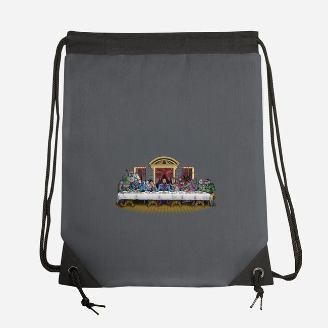 The Last Villain Supper-None-Drawstring-Bag-Skullpy