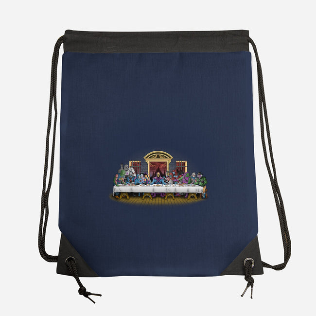 The Last Villain Supper-None-Drawstring-Bag-Skullpy