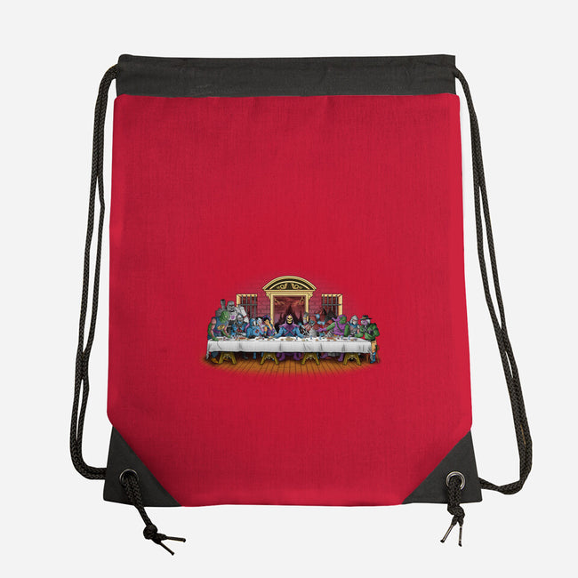 The Last Villain Supper-None-Drawstring-Bag-Skullpy