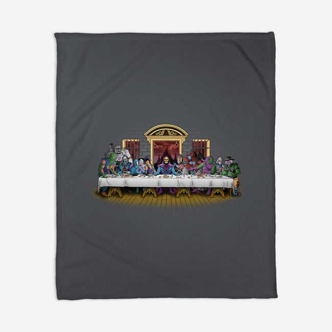 The Last Villain Supper-None-Fleece-Blanket-Skullpy