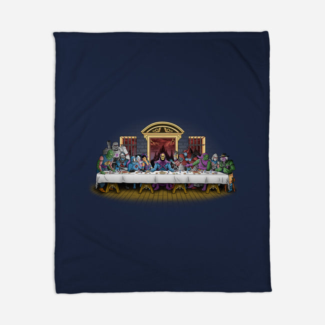 The Last Villain Supper-None-Fleece-Blanket-Skullpy