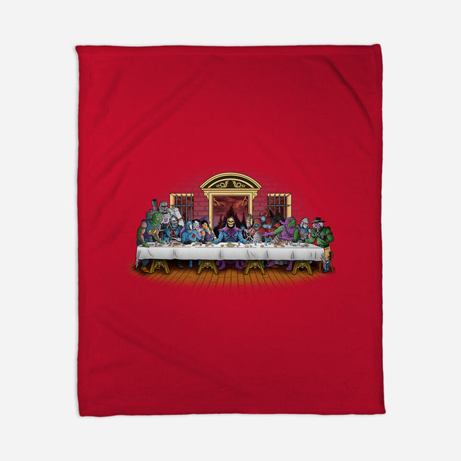 The Last Villain Supper-None-Fleece-Blanket-Skullpy