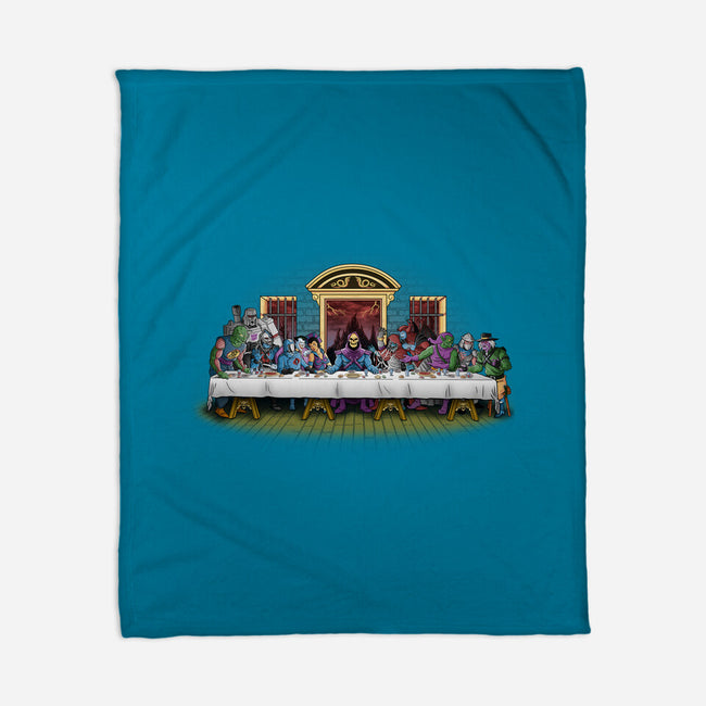 The Last Villain Supper-None-Fleece-Blanket-Skullpy