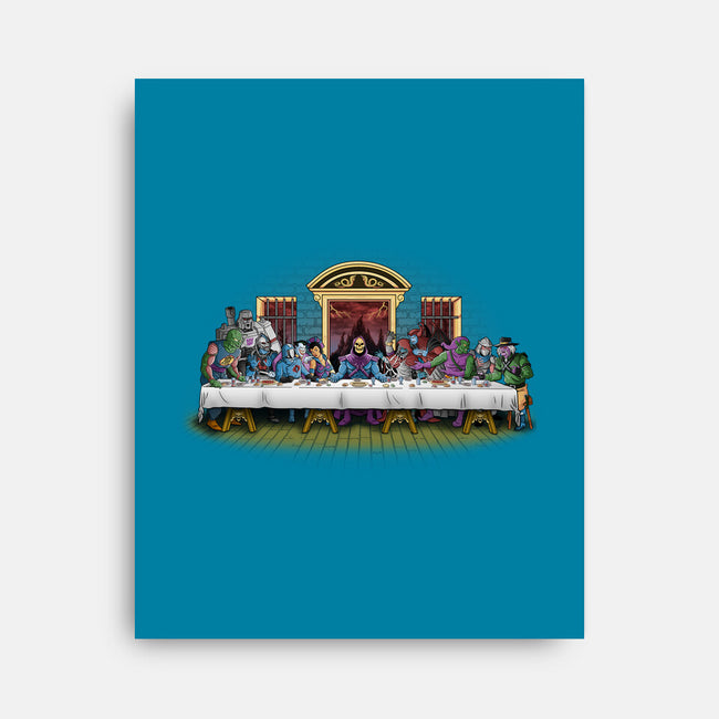 The Last Villain Supper-None-Stretched-Canvas-Skullpy