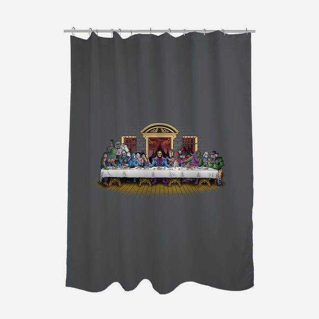 The Last Villain Supper-None-Polyester-Shower Curtain-Skullpy