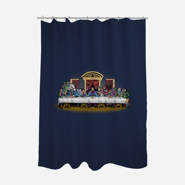 The Last Villain Supper-None-Polyester-Shower Curtain-Skullpy