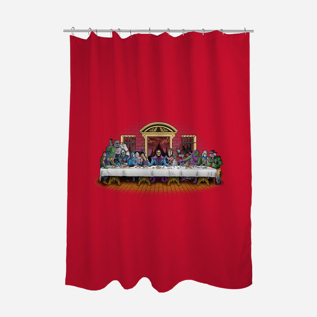 The Last Villain Supper-None-Polyester-Shower Curtain-Skullpy