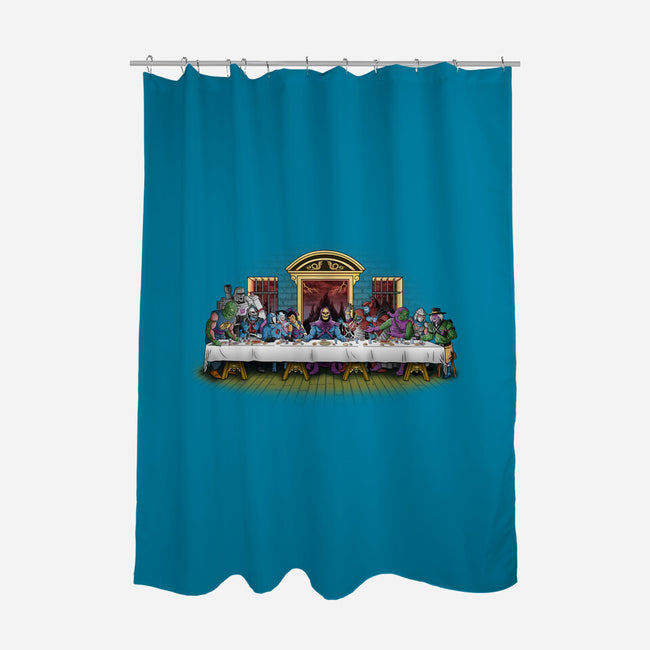 The Last Villain Supper-None-Polyester-Shower Curtain-Skullpy