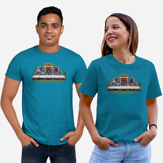 The Last Villain Supper-Unisex-Basic-Tee-Skullpy