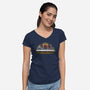 The Last Villain Supper-Womens-V-Neck-Tee-Skullpy