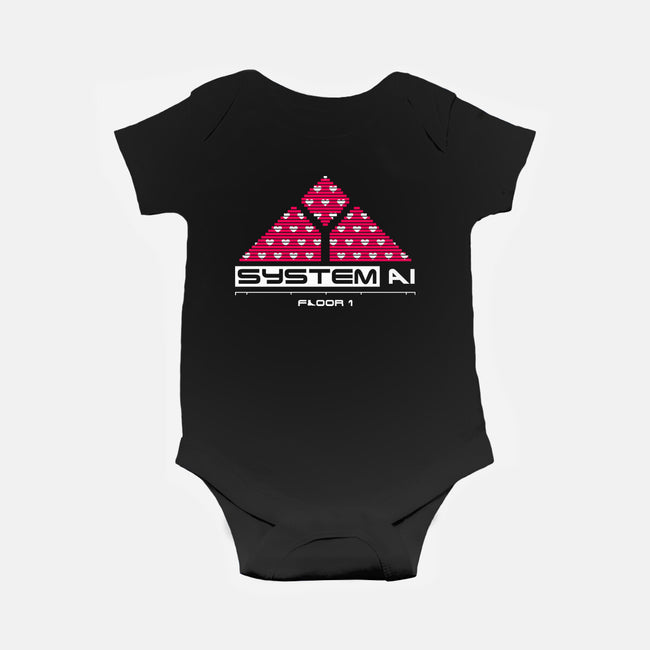 System Ai Systems-Baby-Basic-Onesie-rocketman_art