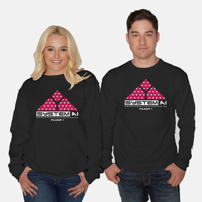 System Ai Systems-Unisex-Crew Neck-Sweatshirt-rocketman_art