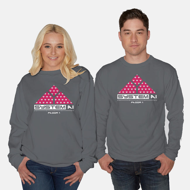 System Ai Systems-Unisex-Crew Neck-Sweatshirt-rocketman_art