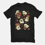 Autumn Mushrooms-Womens-Fitted-Tee-xMorfina