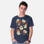Autumn Mushrooms-Mens-Basic-Tee-xMorfina