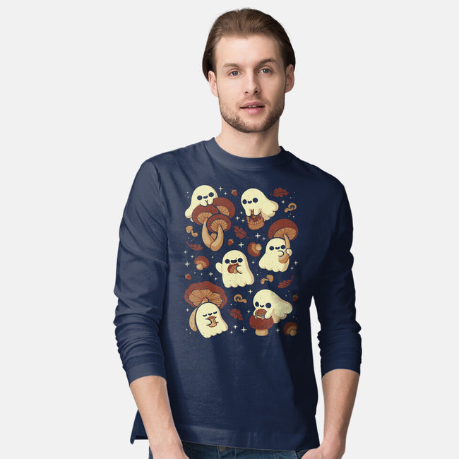 Autumn Mushrooms-Mens-Long Sleeved-Tee-xMorfina