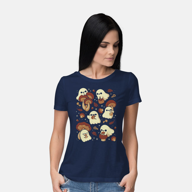 Autumn Mushrooms-Womens-Basic-Tee-xMorfina