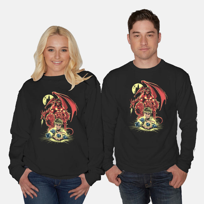 Roll The Dice-Unisex-Crew Neck-Sweatshirt-zascanauta