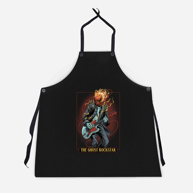 The Ghost Rockstar-Unisex-Kitchen-Apron-Astrobot Invention