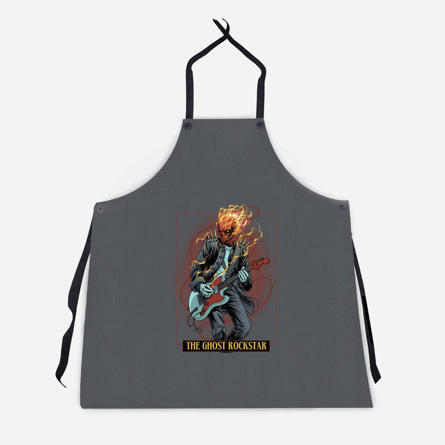The Ghost Rockstar-Unisex-Kitchen-Apron-Astrobot Invention