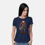 The Ghost Rockstar-Womens-Basic-Tee-Astrobot Invention