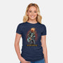 The Ghost Rockstar-Womens-Fitted-Tee-Astrobot Invention