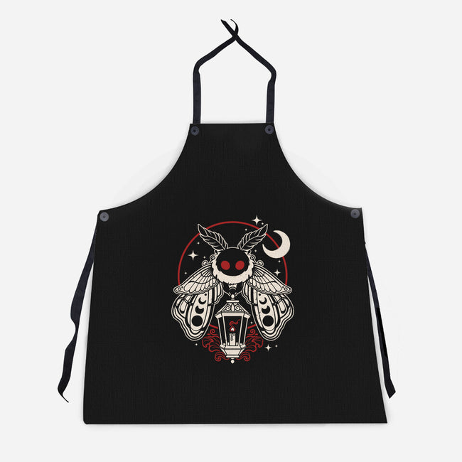 Cute Mothman With Lantern-Unisex-Kitchen-Apron-NemiMakeit